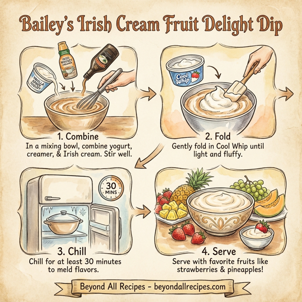 Bailey's Irish Cream Fruit Delight Dip instructions