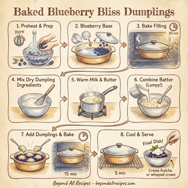Baked Blueberry Bliss Dumplings instructions