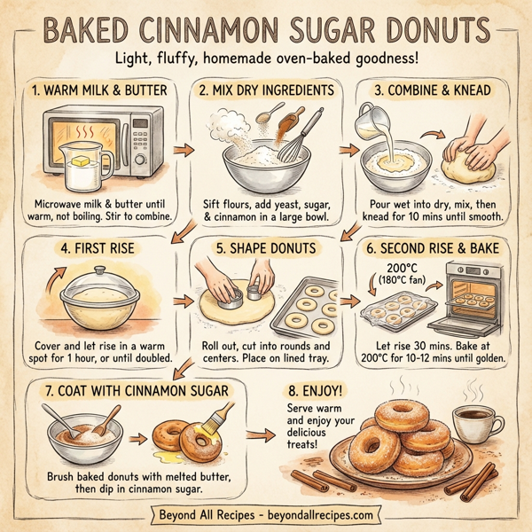 Baked Cinnamon Sugar Donuts instructions