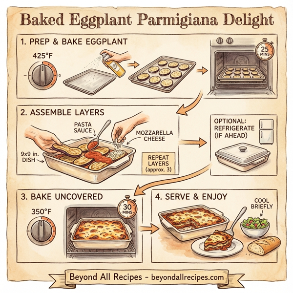 Baked Eggplant Parmigiana Delight instructions
