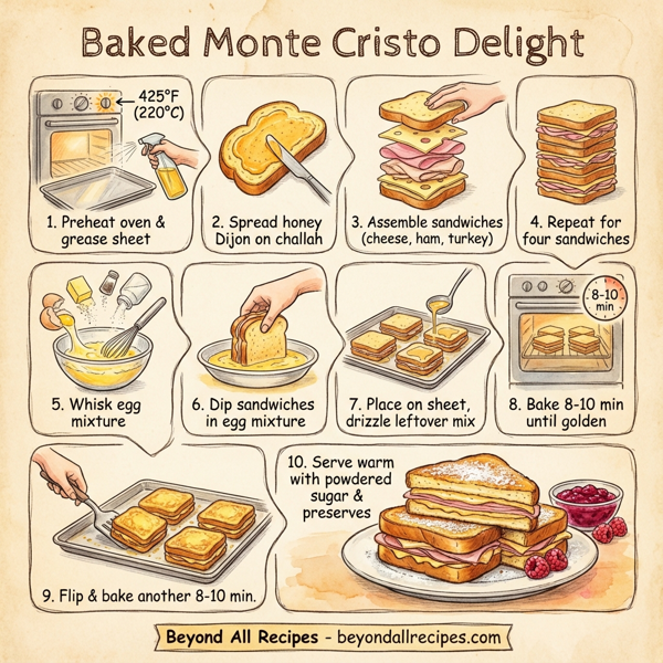 Baked Monte Cristo Delight instructions