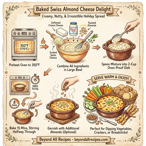 Baked Swiss Almond Cheese Delight instructions