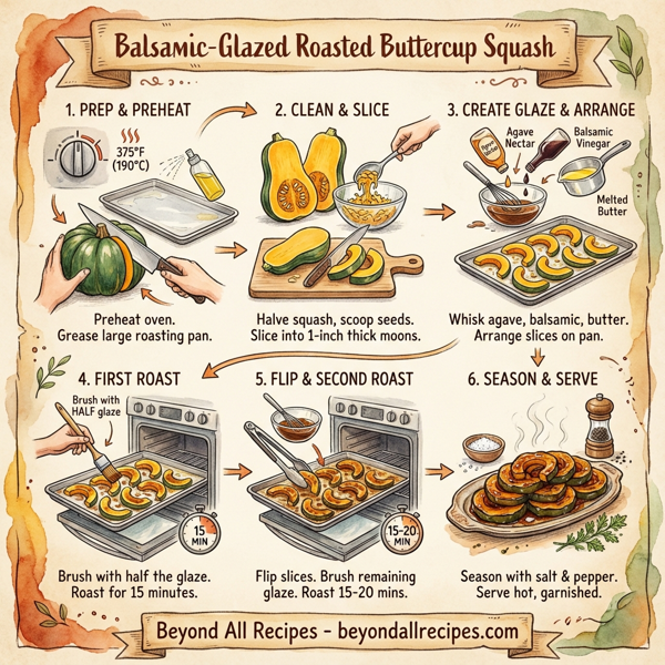 Balsamic-Glazed Roasted Buttercup Squash instructions