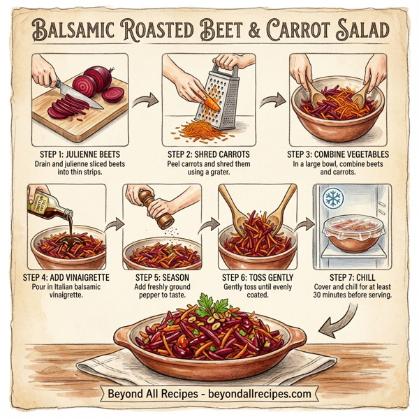 Balsamic Roasted Beet & Carrot Salad instructions