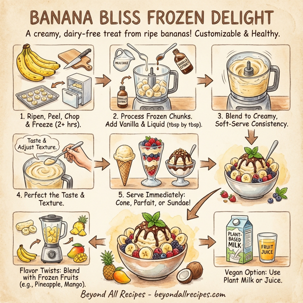 Banana Bliss Frozen Delight instructions