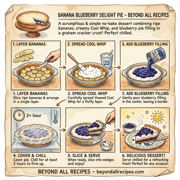 Banana Blueberry Delight Pie instructions