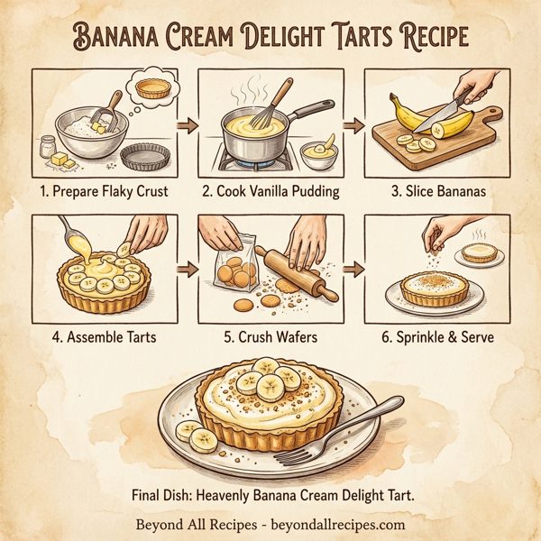 Banana Cream Delight Tarts instructions
