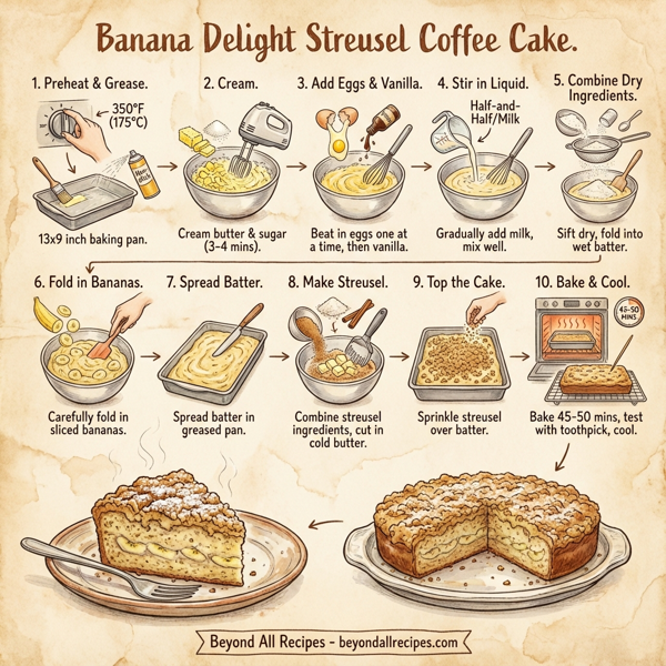 Banana Delight Streusel Coffee Cake instructions