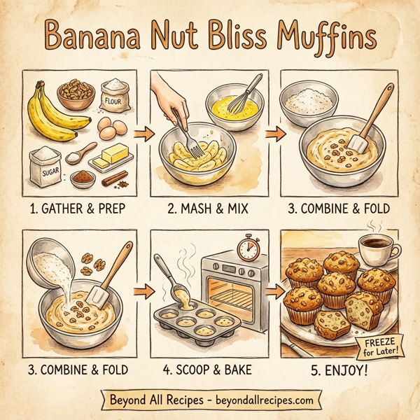 Banana Nut Bliss Muffins instructions