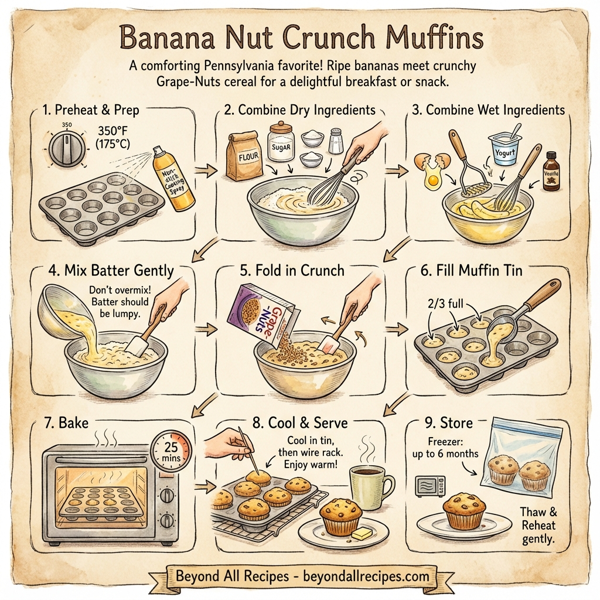Banana Nut Crunch Muffins instructions