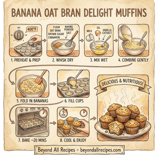 Banana Oat Bran Delight Muffins instructions