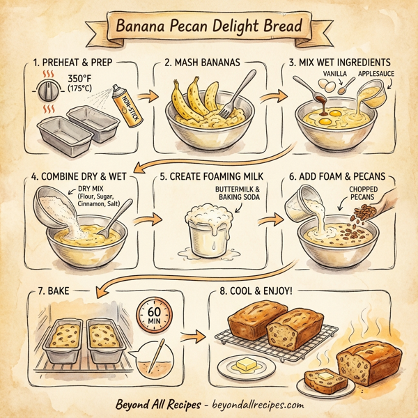 Banana Pecan Delight Bread instructions