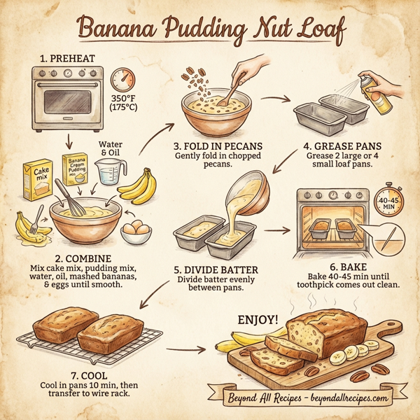 Banana Pudding Nut Loaf instructions