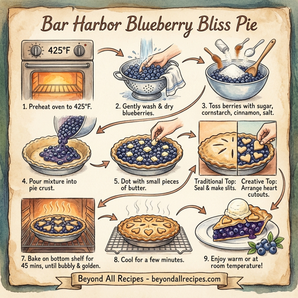 Bar Harbor Blueberry Bliss Pie instructions