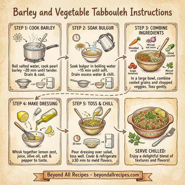 Barley and Vegetable Tabbouleh instructions