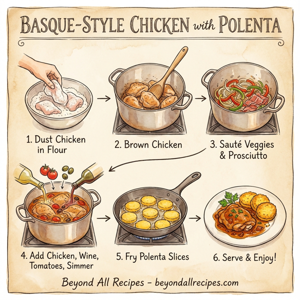 Basque-style Chicken with Polenta instructions