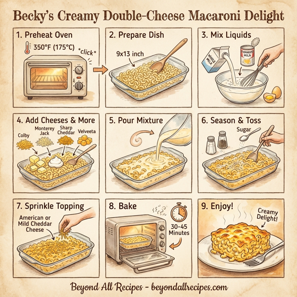 Becky's Creamy Double-Cheese Macaroni Delight instructions