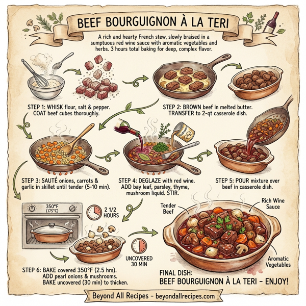 Beef Bourguignon à la Teri instructions
