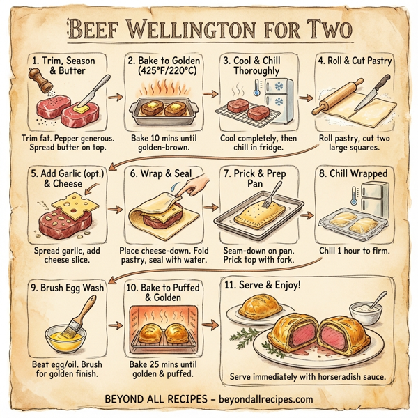 Beef Wellington for Two instructions