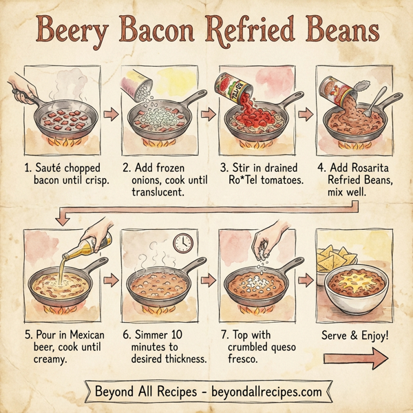 Beery Bacon Refried Beans instructions