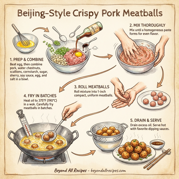 Beijing-Style Crispy Pork Meatballs instructions