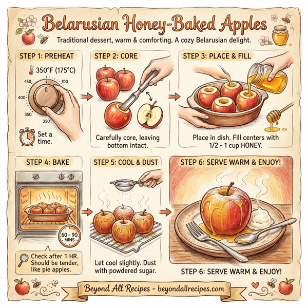 Belarusian Honey-Baked Apples instructions