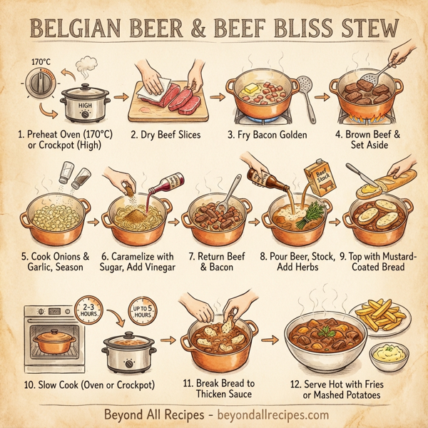 Belgian Beer and Beef Bliss Stew instructions