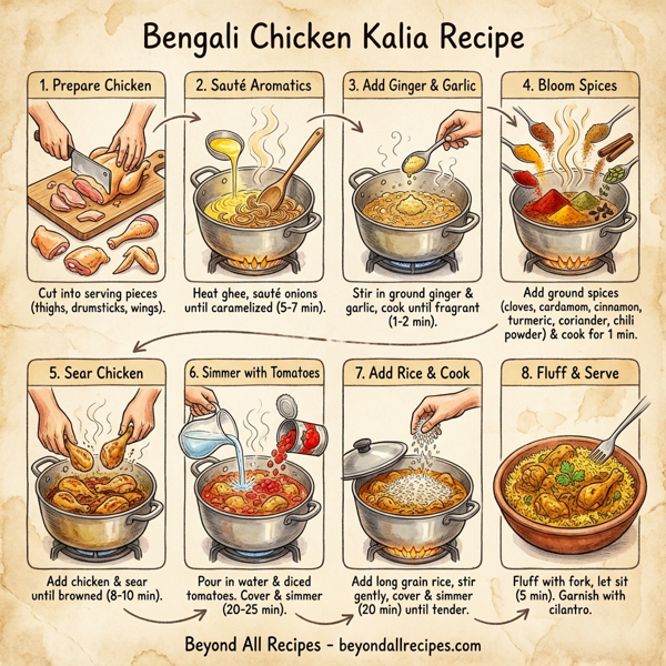 Bengali Chicken Kalia instructions