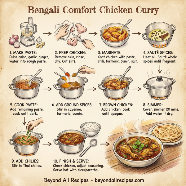 Bengali Comfort Chicken Curry instructions