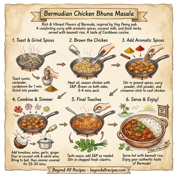 Bermudian Chicken Bhuna Masala instructions