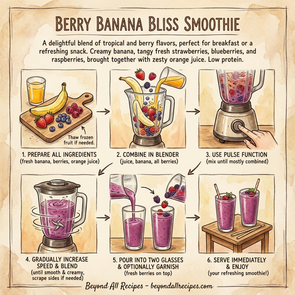 Berry Banana Bliss Smoothie instructions