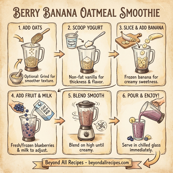Berry Banana Oatmeal Smoothie instructions