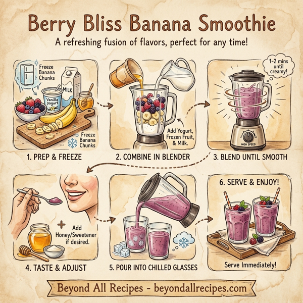 Berry Bliss Banana Smoothie instructions