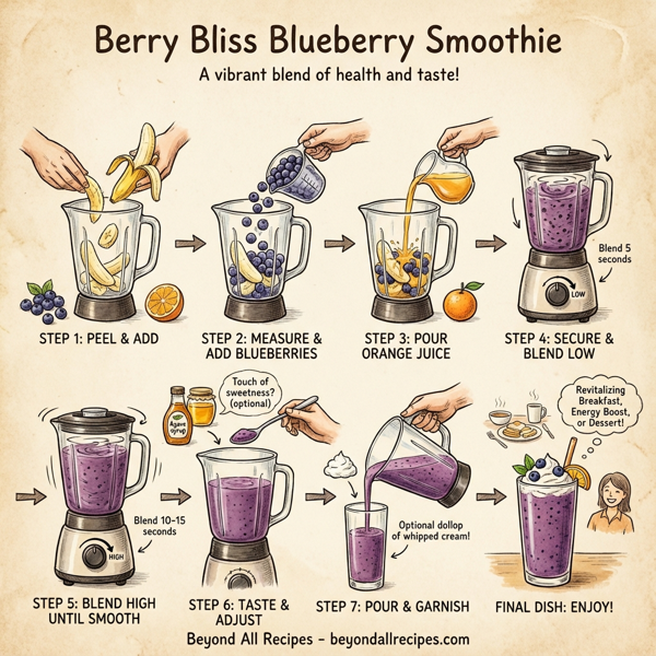 Berry Bliss Blueberry Smoothie instructions