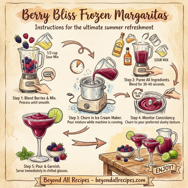 Berry Bliss Frozen Margaritas instructions
