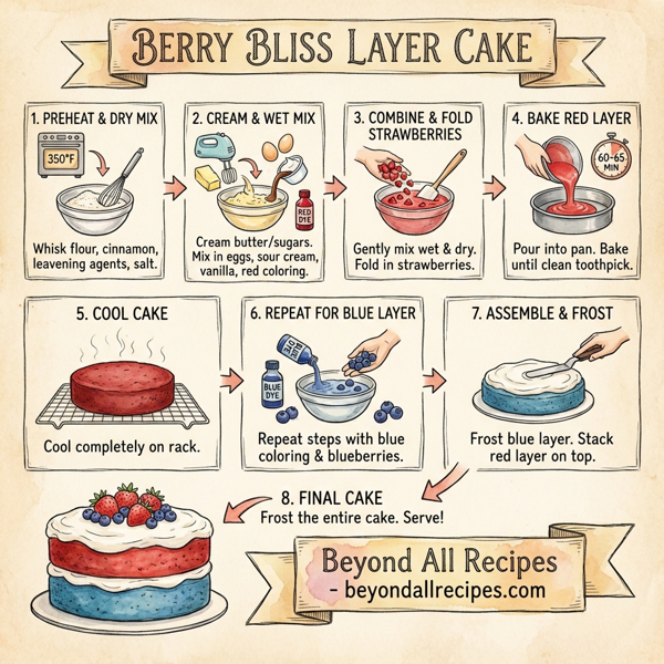 Berry Bliss Layer Cake instructions