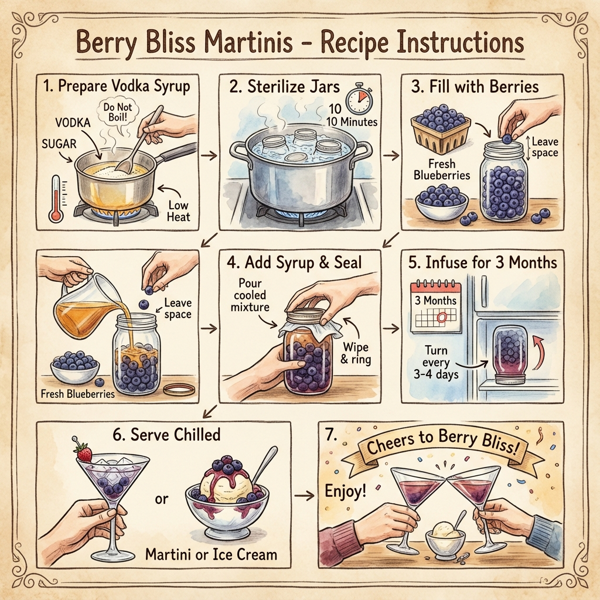 Berry Bliss Martinis instructions