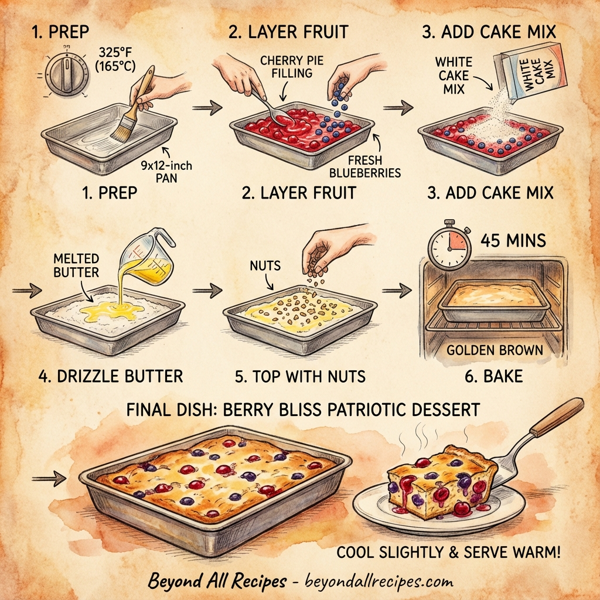 Berry Bliss Patriotic Dessert instructions