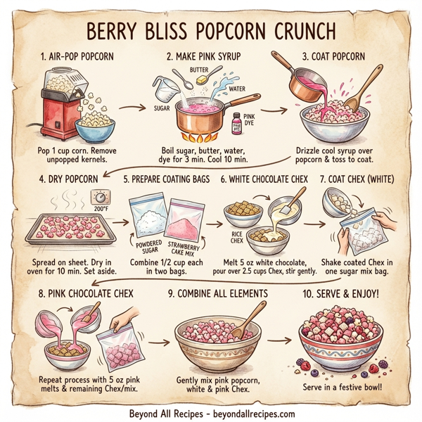 Berry Bliss Popcorn Crunch instructions