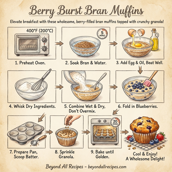 Berry Burst Bran Muffins instructions