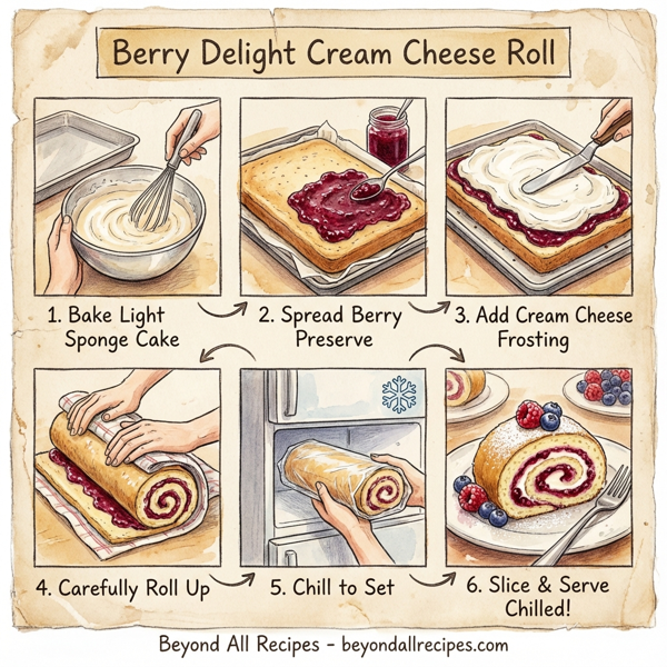 Berry Delight Cream Cheese Roll instructions
