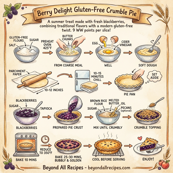 Berry Delight Gluten-Free Crumble Pie instructions