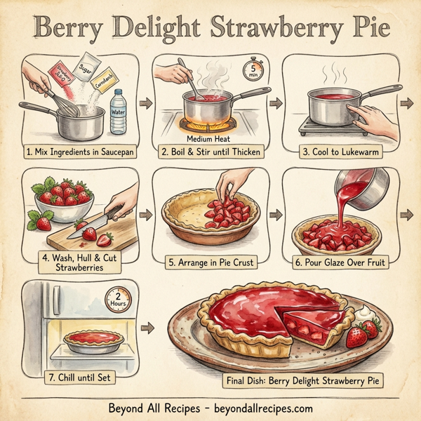 Berry Delight Strawberry Pie instructions