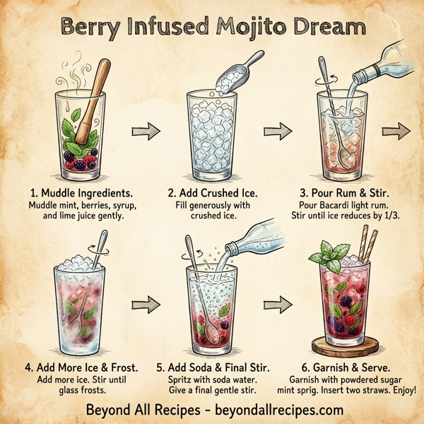 Berry Infused Mojito Dream instructions