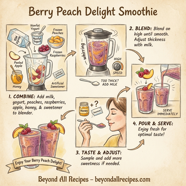 Berry Peach Delight Smoothie instructions