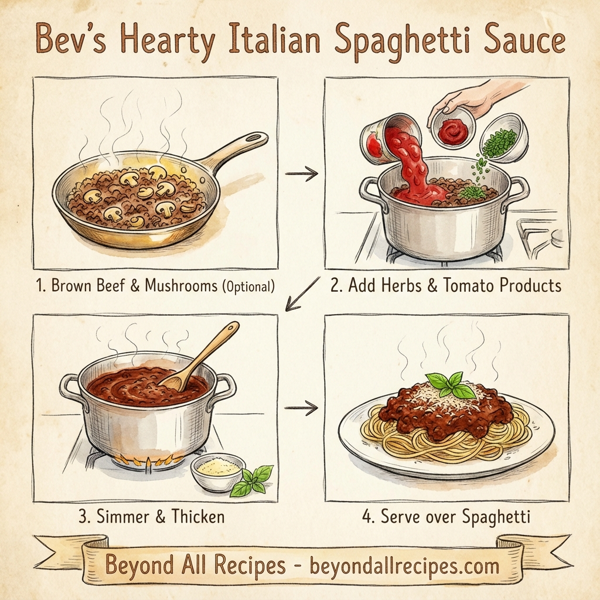 Bev's Hearty Italian Spaghetti Sauce instructions