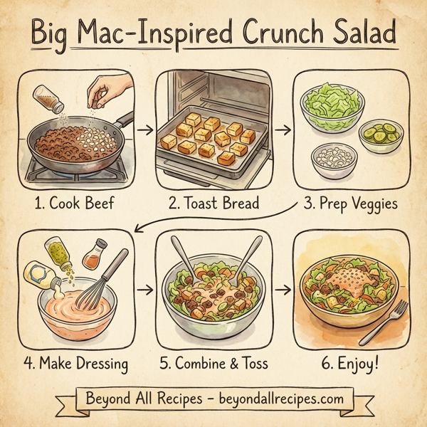 Big Mac-Inspired Crunch Salad instructions