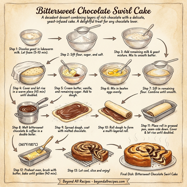 Bittersweet Chocolate Swirl Cake instructions