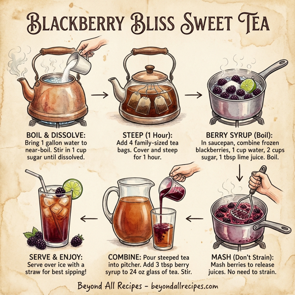 Blackberry Bliss Sweet Tea instructions