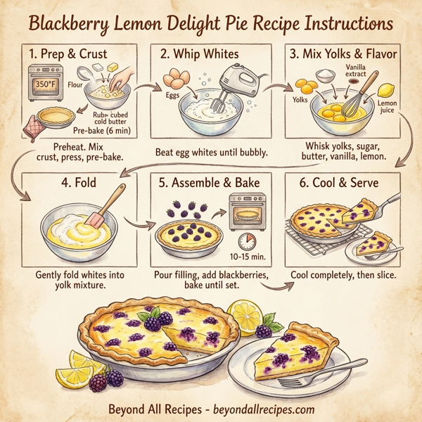 Blackberry Lemon Delight Pie instructions
